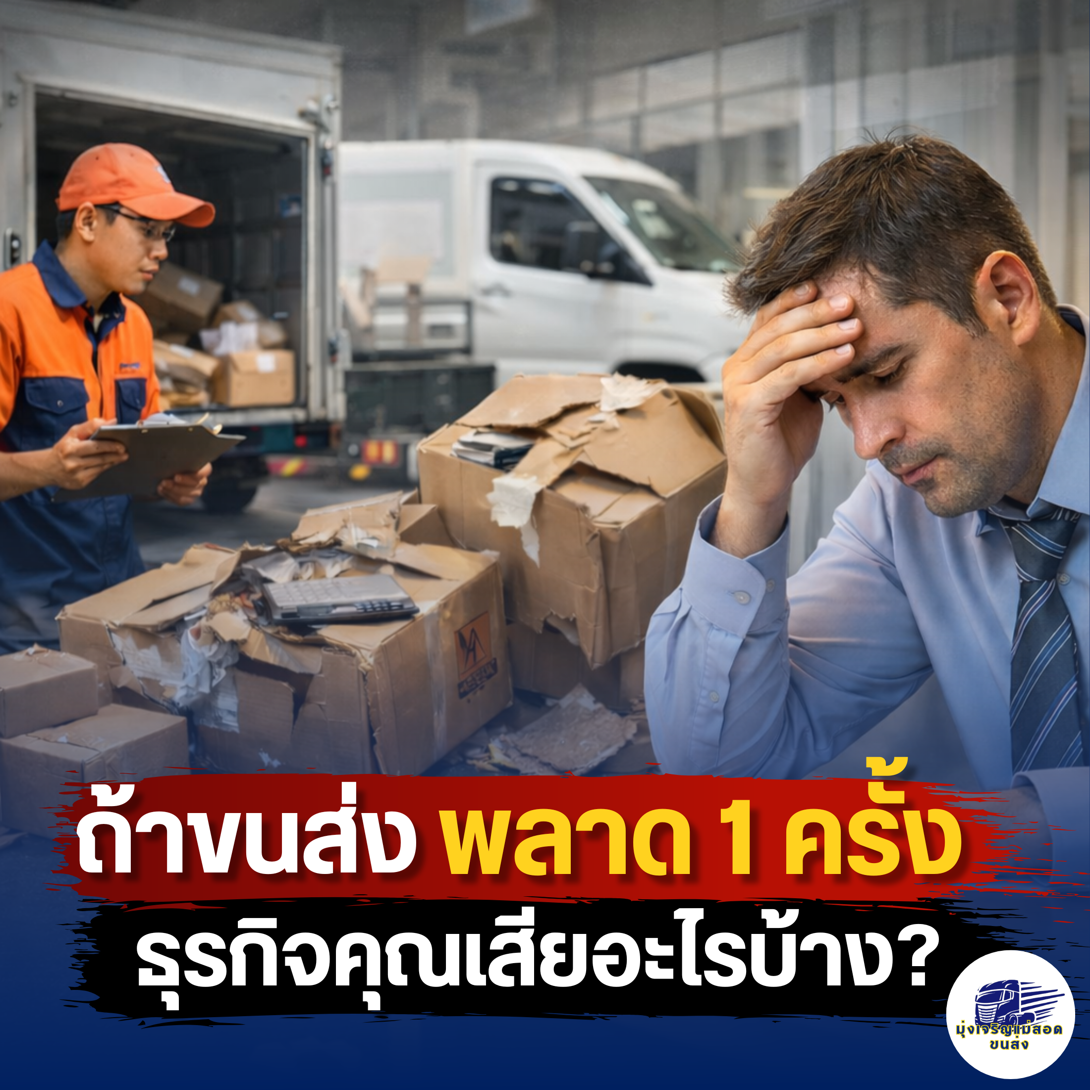 ถ้าขนส่งพลาด 1 ครั้ง ธุรกิจคุณเสียอะไรบ้าง